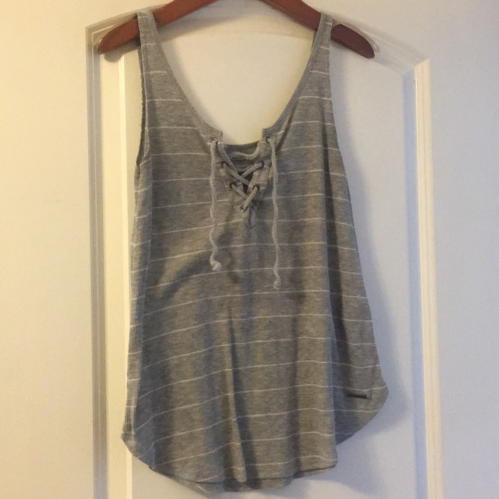 Abercrombie and fitch lace up tank top